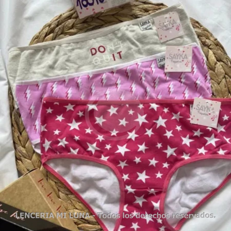 BOMBACHA JUVENIL ALG/LYCRA ESTAMPADA. (T.1 AL 3)