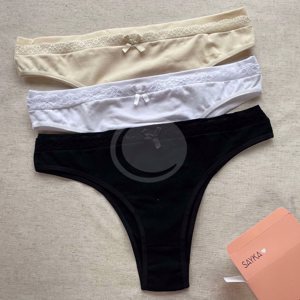 VEDETINA ALG/LYCRA C/CINTURA Y PUNTILLA PACK X3