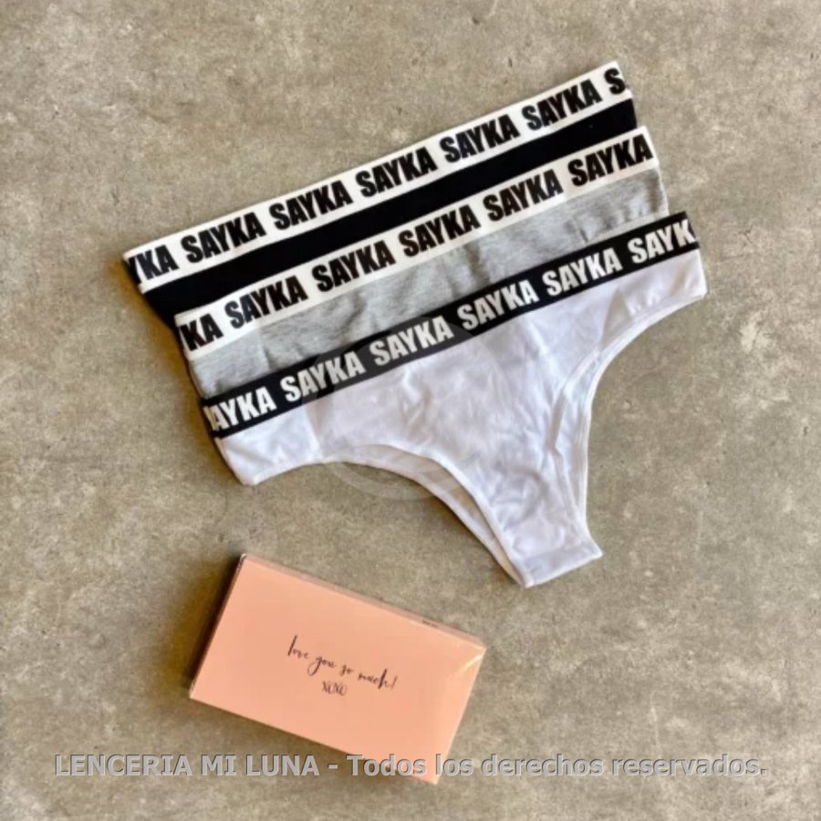 VEDETINA ALG/LYCRA DEPORTIVO C/ELASTICO PERSONALIZADO PACK X3