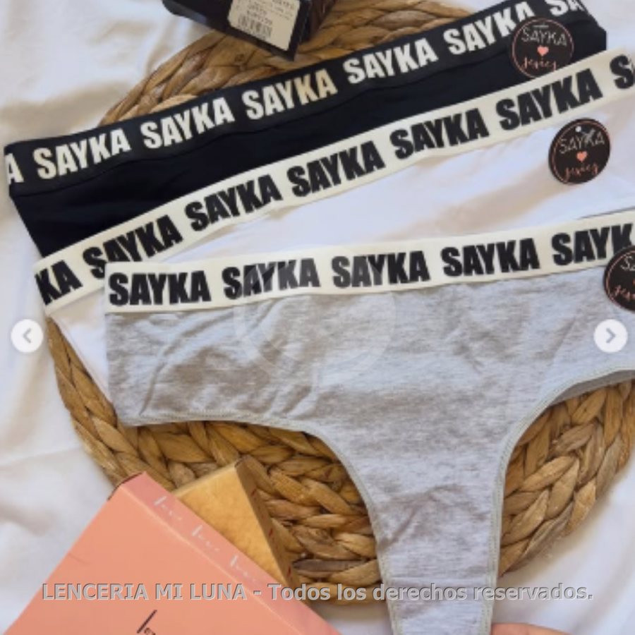 CULOTTE LESS ALG/LYCRA DEPORTIVO C/ELASTICO PERSONALIZADO PACK X3