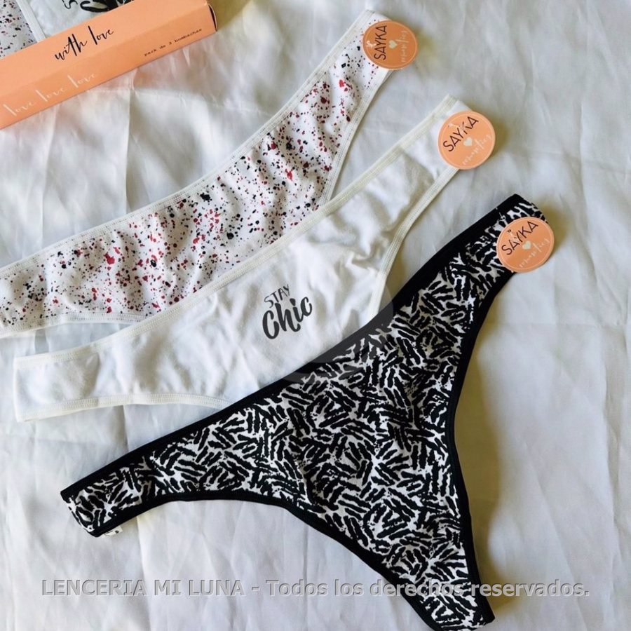 COLALESS ALG/LYCRA ESTAMPADA MAX PACK X3