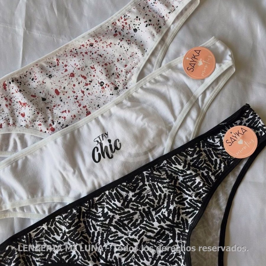 VEDETINA ALG/LYCRA ESTAMPADA MAX PACK X3