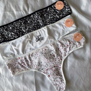 CULOTTE LESS ALG/LYCRA ESTAMPADA MAX PACK X3