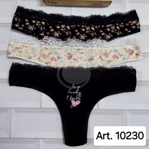 SAYKA Colaless alg/lyc estampada c/puntilla