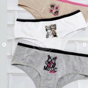 CULOTTE CLASICO ALG/LYCRA C/ESTAMPA DOG AND CAT PACK X3