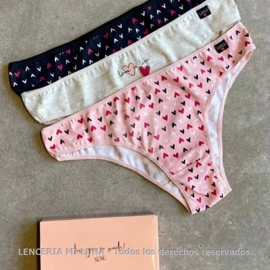 VEDETINA ALG/LYCRA ESTAMPADA MAX PACK X3
