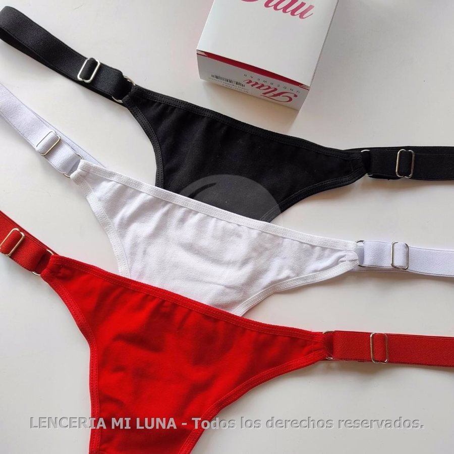 FLAU 1043 - COLALESS DE ALG REGULABLE CON BRETEL ANCHO - PACK X3