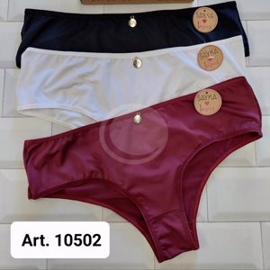 CULOTTE CLASICO MICROFIBRA C/DIJE PACK X3