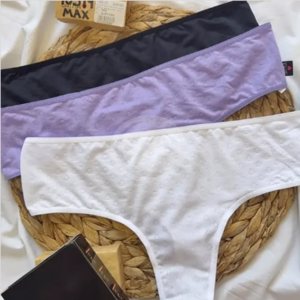 CULOTTE LESS MICROFIBRA DESAGUJADA MAX PACK X3