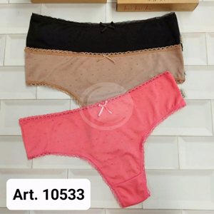 CULOTTE LESS MICROFIBRA PLUMETI PACK X3