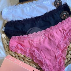 VEDETINA MICROFIBRA C/PUNTILLA PACK X3