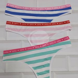 SAYKA Colaless microfibra rayada c/elastico personalizado