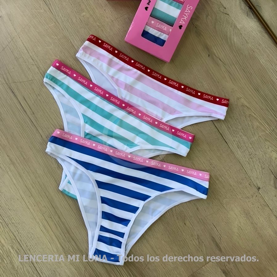 SAYKA Vedetina microfibra rayada c/elastico personalizado