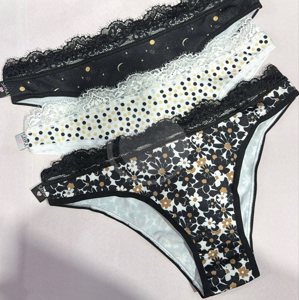 SAYKA Vedetina microfibra estampada c/puntilla