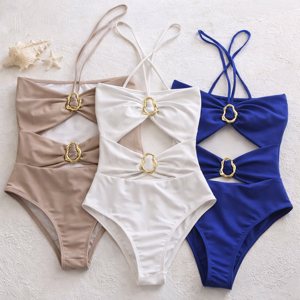 MI LUNA Malla entera straples con apliques - ABARTA DEL TALLE 85 AL 95