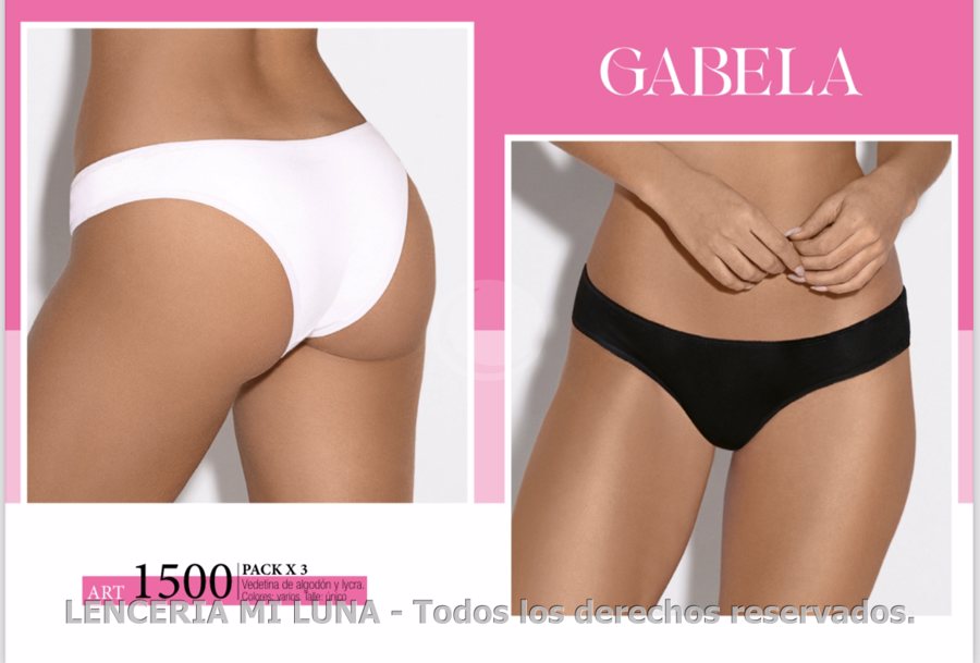 GABELA 1500 - VEDETINA DE ALG Y LYC - COL: VARIOS - PACK X3