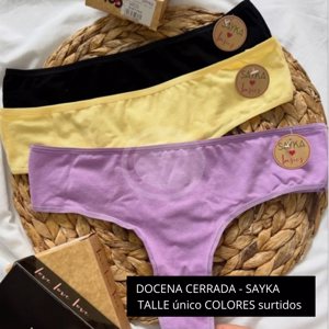 DOCENA CULOTTE LESS ALG/LYCRA BASICO