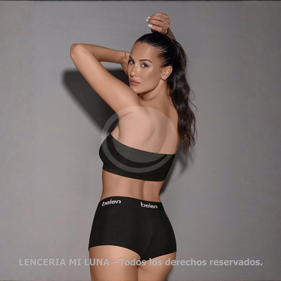 BELEN BOXER DE ALGODÓN Y LYCRA LISO CON ELASTICO PERSONALIZADO