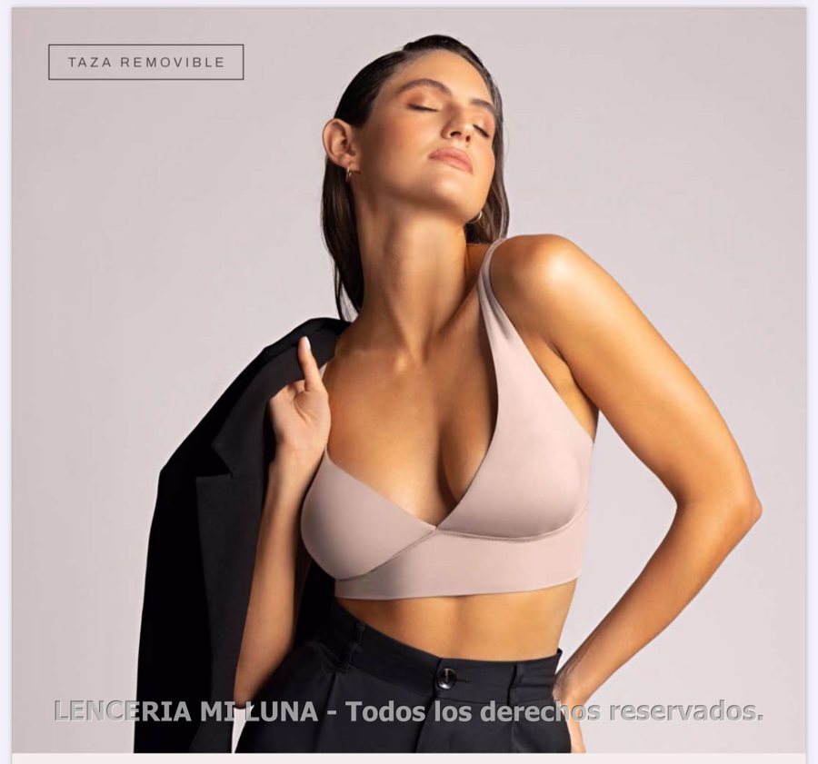 BRIGITTE 1718 - TOP CON TAZA REMOVIBLE DE MICROFIBRA DOBLE