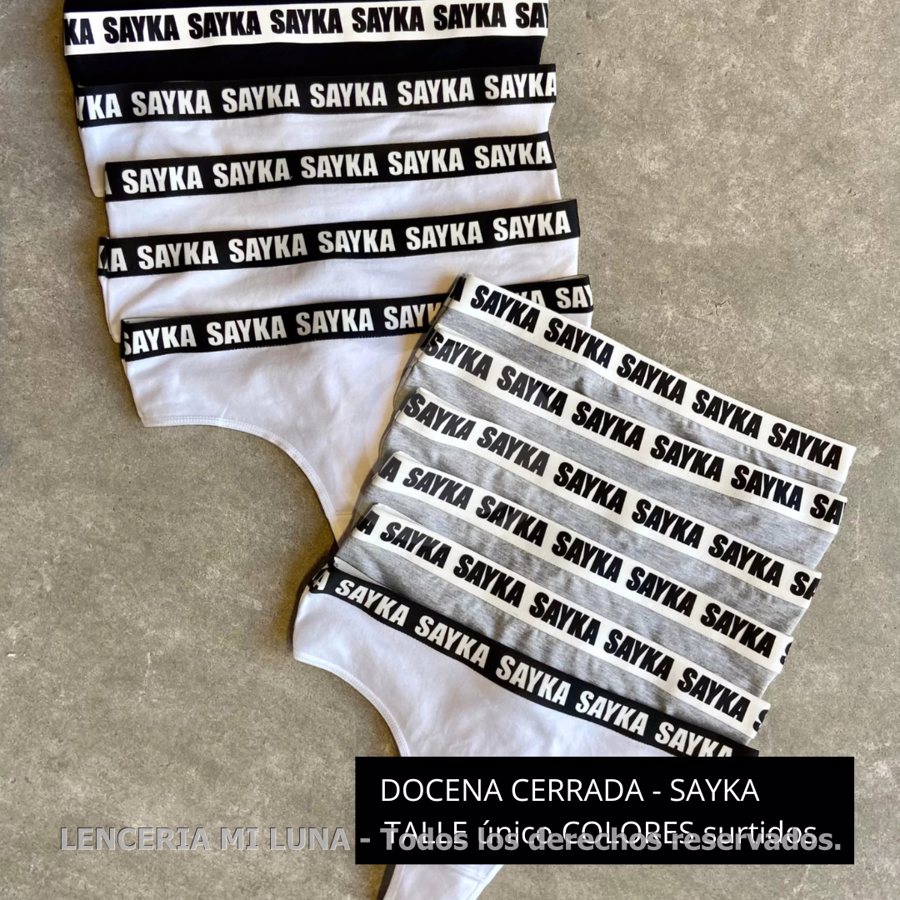 DOCENA CULOTTE LESS ALG/LYCRA DEPORTIVO C/ELASTICO PERSONALIZADO