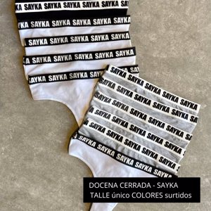 DOCENA CULOTTE LESS ALG/LYCRA DEPORTIVO C/ELASTICO PERSONALIZADO