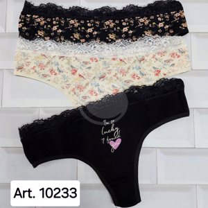 SAYKA Culotte less alg/lyc estampada c/puntilla