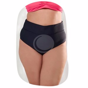 YAMIEL bombacha con cintura volteada