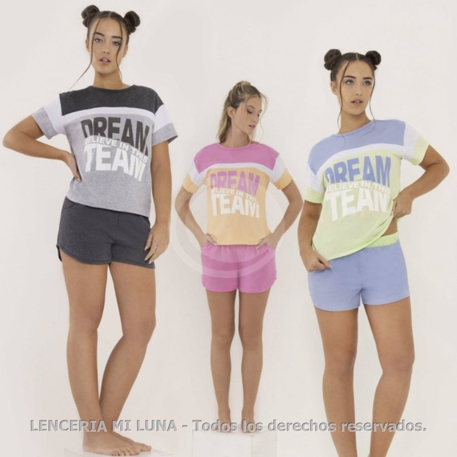 LENCATEX 24709 - PIJAMA DE JERSEY CON ESTAMPA. DREAM TEAM