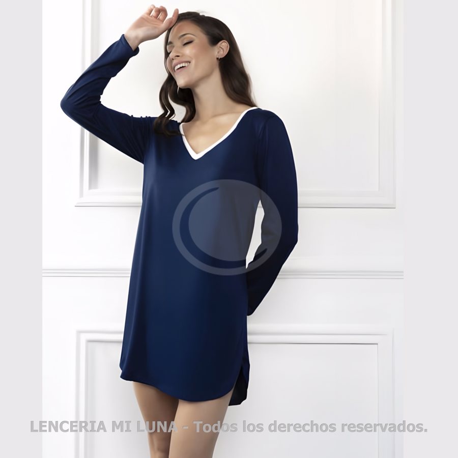 LENCATEX Camisón de modal esmerilado