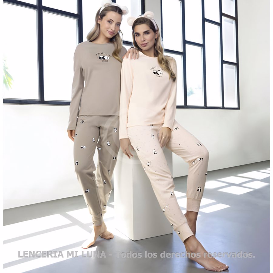 LENCATEX Pijama de jersey - Línea Mini Panda