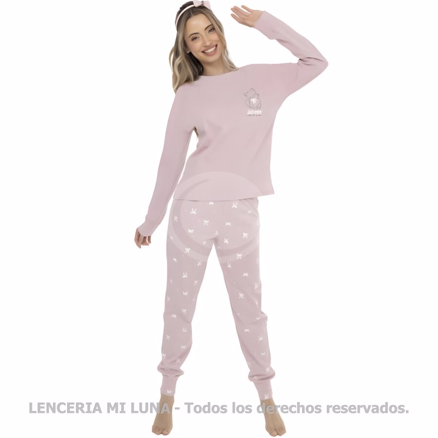 LENCATEX Pijama de jersey - Línea Moñitos