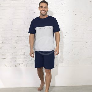 LENCATEX Pijama de jersey - Línea rayado