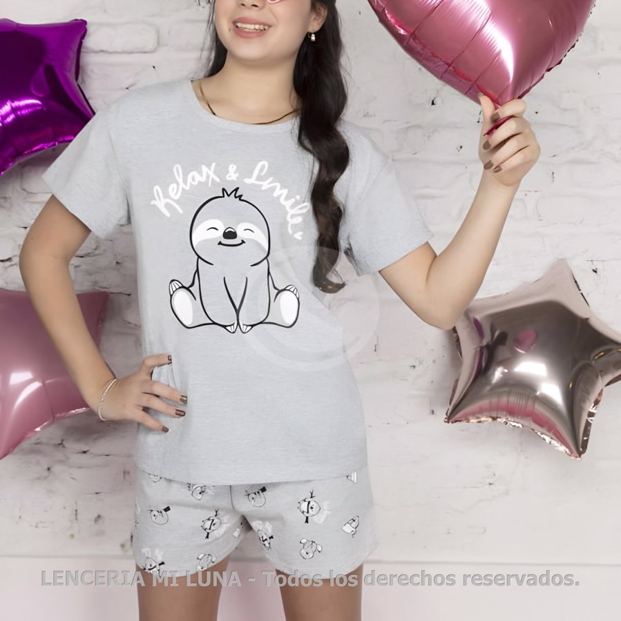 LENCATEX Pijama con casaca de jersey - Línea Perezoso