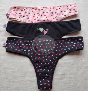 SAYKA DOCENA Culotte less alg/lycra estampado corazones