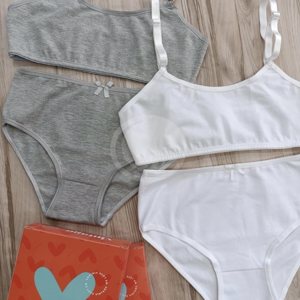 449 VINTAGE - CONJ TOP Y BOMBACHA DE NENA LISO