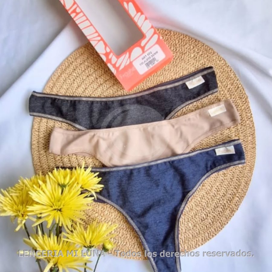 FRASHE ART 572 - COLALESS ALGODON Y LYCRA LINEA DENIM - PACK X3