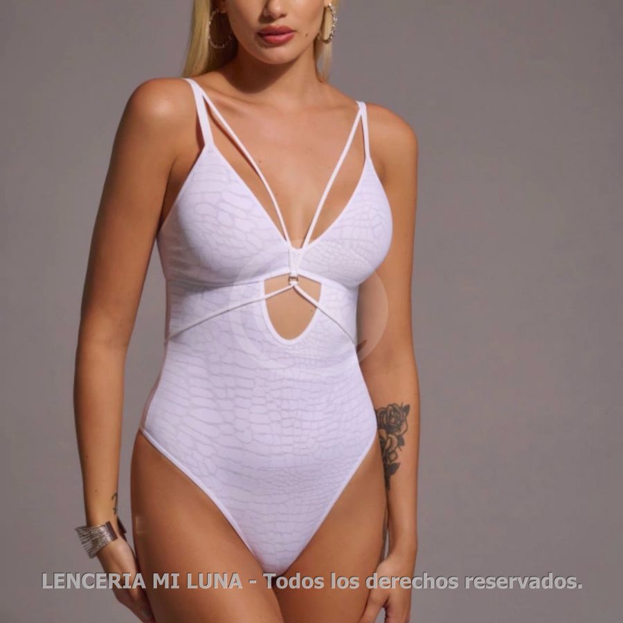 MK 5751 - BODY LESS DE JACKARD CON ARNES DE CORDONES