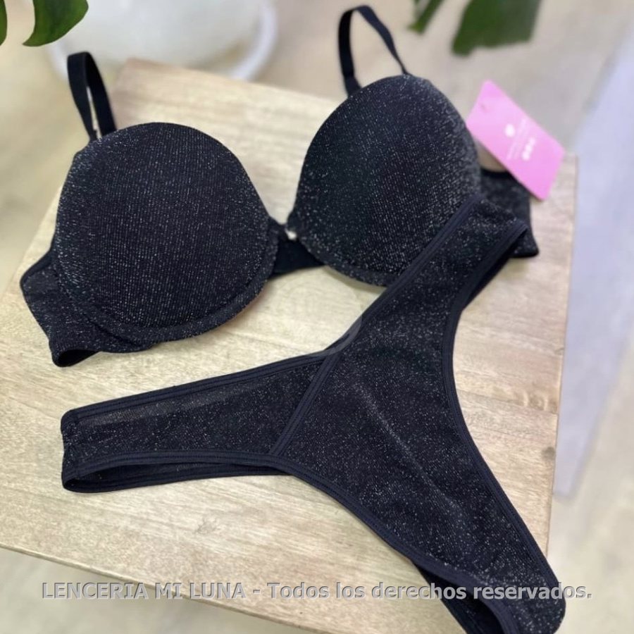 MK Conjunto c/taza de tul c/Lurex. Colaless