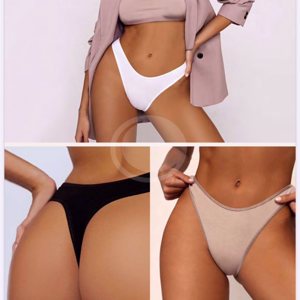 BRIGITTE 581 - COLALESS DE ALGODÓN & LYCRA. PACK X3