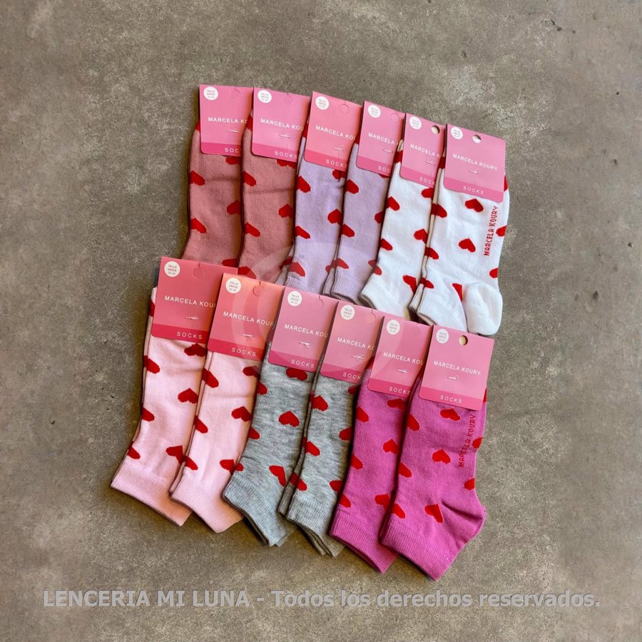 MK SOQUETE DE DAMA ESTAMPADO “LOVELY” SAN VALENTIN