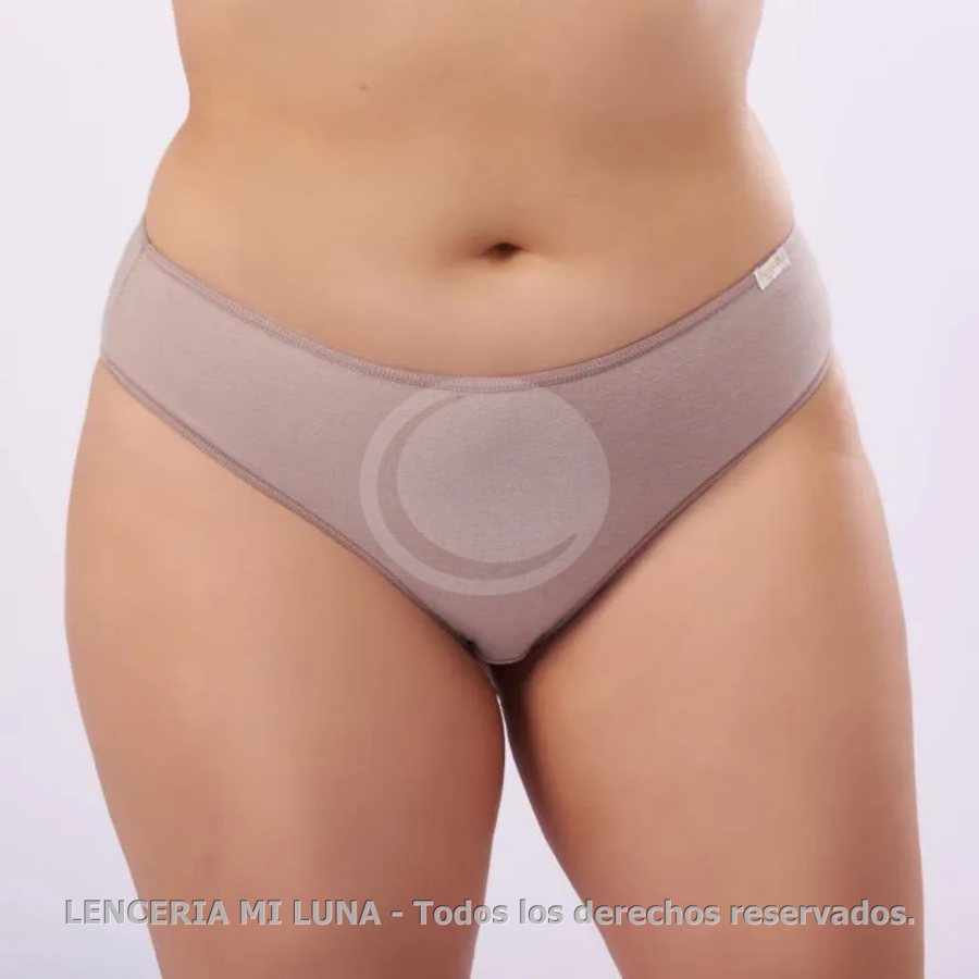 FRASHE 606-E - CULOTE LESS DE MICROFIBRA LISA - TALLE MAX - PACK X3