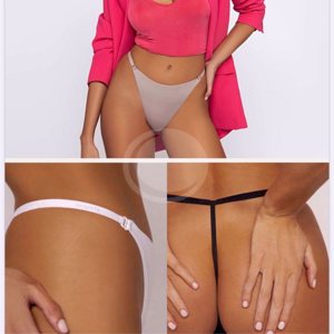 BRIGITTE 612 - TANGALESS DE MICROFIBRA HILO PACK X3