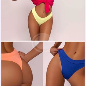 BRIGITTE 640 - COLALESS DE ALGODON Y LYCRA CINTURA DOBLE. PACK X3