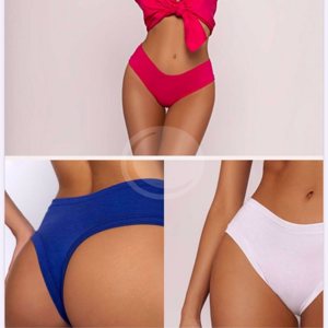 BRIGITTE 642 - CULOTTELESS DE ALGODÓN Y LYCRA. PACK X3