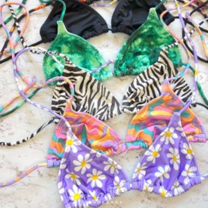 VINTAGE CORPIÑO TRIANGULITO DE BIKINI