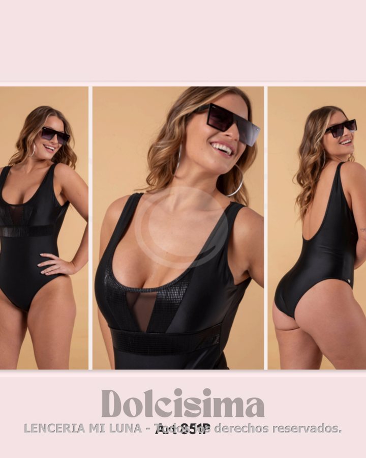 DOLCISIMA ART 851P - ENTERA CON TRANSPARENCIA EN ESCOTE VEDETINA