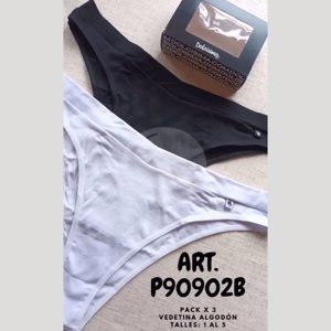 DOLCISIMA 90902B - VEDETINA EN V C/CINTURA AMERICANA ALG LYC SBELTA PACK X2