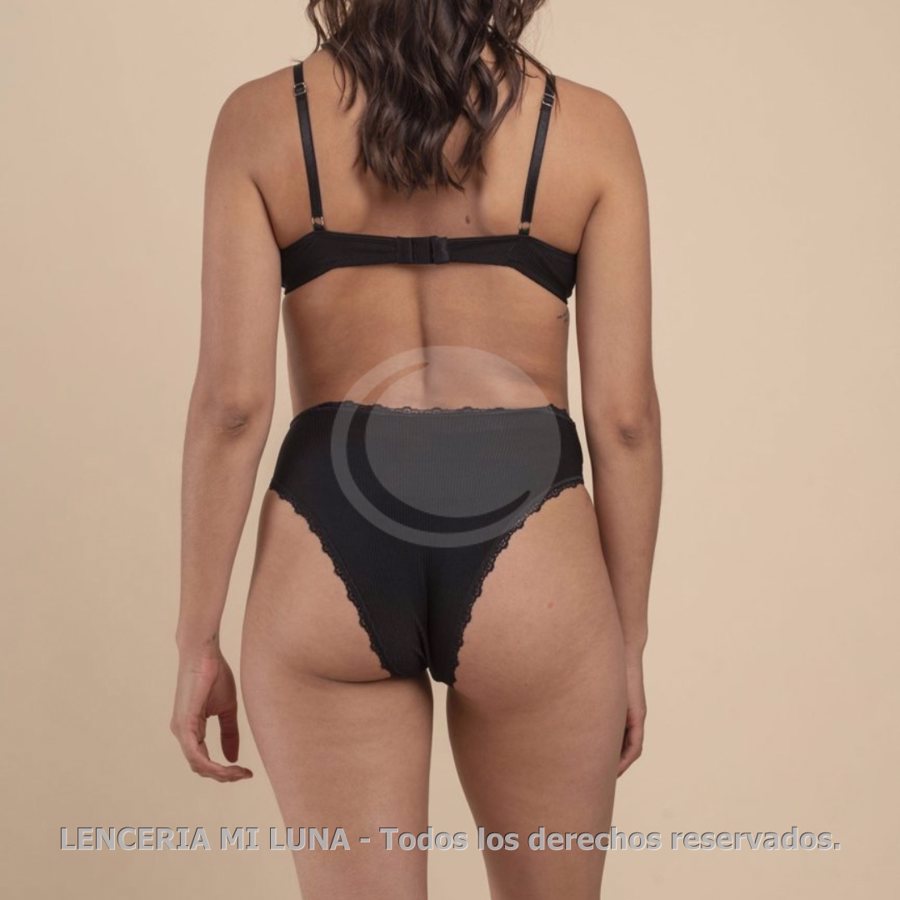 DOLCISIMA 91503B - VEDETINA SUPER ALTA ARENA MICROFIBRA MORLEY CON PUNTILLA