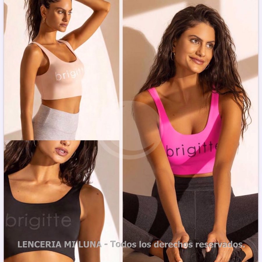 BRIGITTE B50 - TOP DE MICROFIBRA ESTAMPADA CON ALGODÓN INTERNO