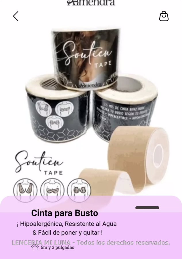 Almendra TAPE Rollo completo 2.5mts